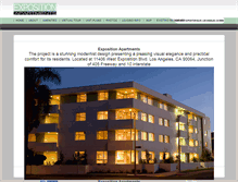 Tablet Screenshot of expositionapts.com